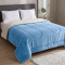 Coberdrom Queen 180 Gramas 2,20m x 2,40m Fleece C/ Sherpa Aspen - Azul Céu