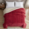 Coberdrom Queen 180 Gramas 2,20m x 2,40m Fleece C/ Sherpa Aspen - Cereja