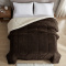 Coberdrom Queen 180 Gramas 2,20m x 2,40m Fleece C/ Sherpa Aspen - Tabaco