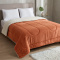 Coberdrom Queen 180 Gramas 2,20m x 2,40m Fleece C/ Sherpa Aspen - Terracota
