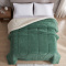 Coberdrom Queen 180 Gramas 2,20m x 2,40m Fleece C/ Sherpa Aspen - Verde Militar