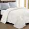 Coberdrom Queen 2,20m x 2,40m Fleece Canelado Dupla Face Canefleece - Branco