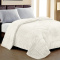 Coberdrom Queen 2,20m x 2,40m Fleece Canelado Dupla Face Canefleece - Branco