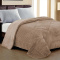 Coberdrom Queen 2,20m x 2,40m Fleece Canelado Dupla Face Canefleece - Chocolate