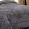 Coberdrom Queen 2,20m x 2,40m Fleece Canelado Dupla Face Canefleece - Chumbo