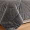 Coberdrom Queen 2,20m x 2,40m Fleece Canelado Dupla Face Canefleece - Chumbo