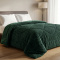 Coberdrom Queen 2,20m x 2,40m Fleece Canelado Dupla Face Canefleece - Esmeralda