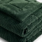 Coberdrom Queen 2,20m x 2,40m Fleece Canelado Dupla Face Canefleece - Esmeralda