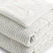 Coberdrom Queen 2,20m x 2,40m Fleece Canelado Dupla Face Canefleece - Off White