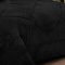 Coberdrom Queen 2,20m x 2,40m Fleece Canelado Dupla Face Canefleece - Preto