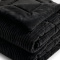 Coberdrom Queen 2,20m x 2,40m Fleece Canelado Dupla Face Canefleece - Preto