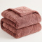 Coberdrom Queen 2,20m x 2,40m Fleece Canelado Dupla Face Canefleece - Rosê Nude