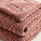 Coberdrom Queen 2,20m x 2,40m Fleece Canelado Dupla Face Canefleece - Rosê Nude