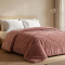 Coberdrom Queen 2,20m x 2,40m Fleece Canelado Dupla Face Canefleece - Rosê Nude