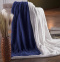 Cobertor Alasca Queen Plush Soft C/ Sherpa - Azul Marinho