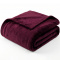 Cobertor Casal Queen King 320 Gramas Extra Macio Veludo Premium 2,20m x2,40m - Marsala
