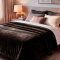 Cobertor Casal Queen King 320 Gramas Extra Macio Veludo Premium 2,20m x2,40m - Mocca Mousse