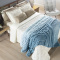 Cobertor Manta 320 Gramas Casal Queen King em Degradê Colorê 2,20m x2,40m - Aqua