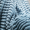 Cobertor Manta 320 Gramas Casal Queen King em Degradê Colorê 2,20m x2,40m - Aqua