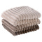 Cobertor Manta 320 Gramas Casal Queen King em Degradê Colorê 2,20m x 2,40m - Marrom