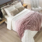 Cobertor Manta 320 Gramas Casal Queen King em Degradê Colorê 2,20m x 2,40m - Rosê
