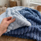 Cobertor Manta Casal Queen King 320 Gramas Extra Macio Colorê 2,20m x2,40m - Azul