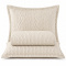 Kit Cobre Leito Casal Matelassê Plissado Percal 300 Fios Elegance 03 Peças - Bege