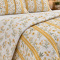 Kit Cobre Leito Queen Percal 300 Fios Dupla Face Confort Print 03 Peças - Margarida Amarela