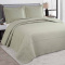 Cobre Leito Hipercal 200 Fios Siliconizado Chic Casal Padrão 03 Peças - Verde Oliva