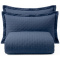 Kit Cobre Leito King Percal 300 Fios Toque de Pluma Dupla Face Bold 03 Peças - Azul
