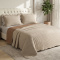 Cobre Leito King Percal 300 Fios Toque de Pluma Dupla Face Bold Bicolor 03 Peças - Damasco