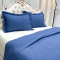 Cobre Leito Madri Super Soft King 03 Peças 3D Matelassado - Azul