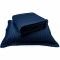Cobre Leito Matelassê Bordado Percal 300 Fios Toque Acetinado Cindy Casal Padrão 03 Peças - Azul Marinho