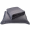 Cobre Leito Matelassê Bordado Percal 300 Fios Toque Acetinado Cindy King 03 Peças - Chumbo