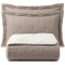 Cobre Leito Queen Percal 300 Fios Bicolor Dupla Face Premium Clássico 3 Peças - Chocolate