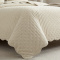 Cobre Leito Queen Percal 300 Fios Toque de Pluma Dupla Face Bold 03 Peças - Palha