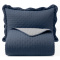 Kit Cobre Leito Solteiro Percal 300 Fios Dupla Face Toque de Pluma Bold Bicolor 02 Peças - Jeans Bicolor