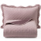 Kit Cobre Leito Solteiro Percal 300 Fios Dupla Face Toque de Pluma Bold Bicolor 02 Peças - Malva Bicolor