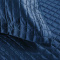 Cobre Leito Matelassê Bordado Percal 300 Fios Toque Acetinado Cindy Queen 03 Peças - Azul Marinho