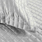 Cobre Leito Matelassê Bordado Percal 300 Fios Toque Acetinado Cindy Queen 03 Peças - Prata