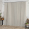 Cortina 100% Blackout Linho Wave P/ Trilho Suiço 3,00m x 2,70m - Areia