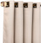 Cortina Arezo Tecido Estampado Tipo Textura Bege - P/ Varão 3,00 x 2,50