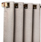 Cortina Arezo Tecido Estampado Tipo Textura Tabaco  - P/ Varão 3,00m x 2,50m