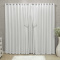 Cortina Bélgica p/ Varão - 3,00m larg. x 2,50m alt. Forro e Gaze de Linho - Branco C/ Gaze Branco
