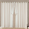 Cortina Bélgica p/ Varão Forro C/ Voil Quarto Sala 2,00m x 2,30m - Bege
