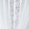 Cortina Diamante Cetim/Xale Voil Bordado com Lurex 2,00m x 1,70m - Branco