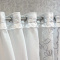 Cortina Diamante Cetim/Xale Gaze de Linho 3,00m x 2,50m - Branco C/ Gaze Branco
