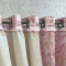 Cortina Diamante Cetim/Xale Voil Bordado com Lurex 3,00m x 2,50m - Rosê C/ Gaze Palha