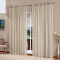 Cortina Dubai Gaze de Linho Quarto Sala P/ Varão - 2,00m x 2,30m - Bege