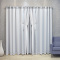 Cortina Idealle p/ Varão - 4,00m larg. x 2,70m alt. Blackout e Gaze de Linho - Gelo C/ Gaze Branco